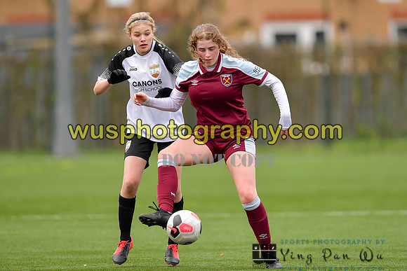 20211211-115900A West Ham United Academy Girls U16 v London Bees Academy U16