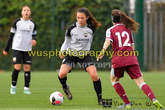 20211211-112920 West Ham United Academy Girls U16 v London Bees Academy U16