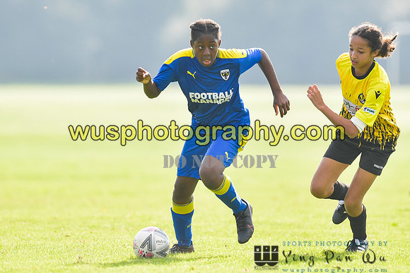 20211009-143917 MFA Girls U13 v AFC Wimbledon Girls U14