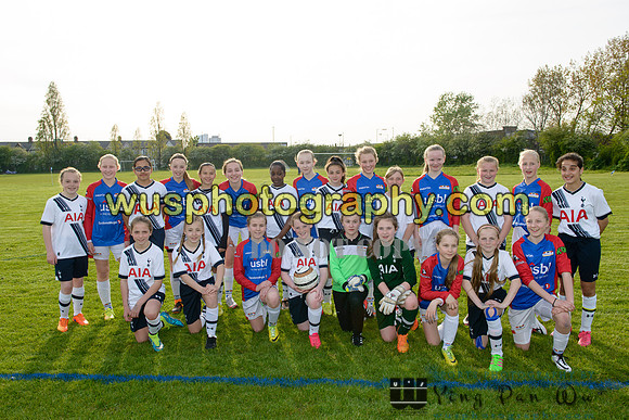 20160505-182605 Tottenham Hotspur Girls U12 and U13 v Årvoll IL Girls U12 and U13