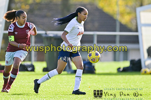 20221119-103057B Tottenham Hotspur Women FC Academy U15 v West Ham United Academy Girls U15