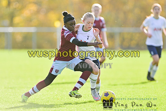 20221119-103329A Tottenham Hotspur Women FC Academy U15 v West Ham United Academy Girls U15