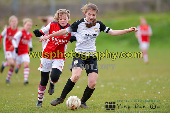20220305-133707B London Bees Academy U14 v Arsenal FC Girls U13