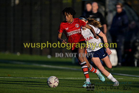 20231206-141119 Charlton Athletic Women PGA U21 v Tottenham Hotspur Women PGA U21