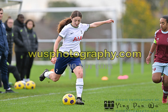 20221119-100748A Tottenham Hotspur Women FC Academy U15 v West Ham United Academy Girls U15