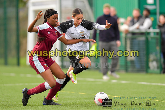 20211211-113945D West Ham United Academy Girls U16 v London Bees Academy U16
