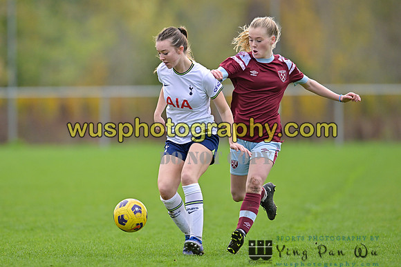 20221119-112437C Tottenham Hotspur Women FC Academy U15 v West Ham United Academy Girls U15