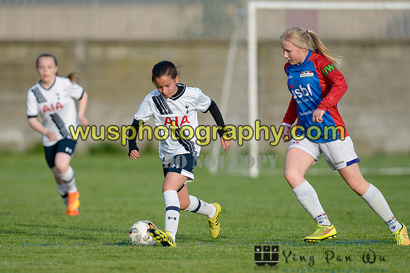 20160505-185911-3 Tottenham Hotspur Girls U12 and U13 v Årvoll IL Girls U12 and U13