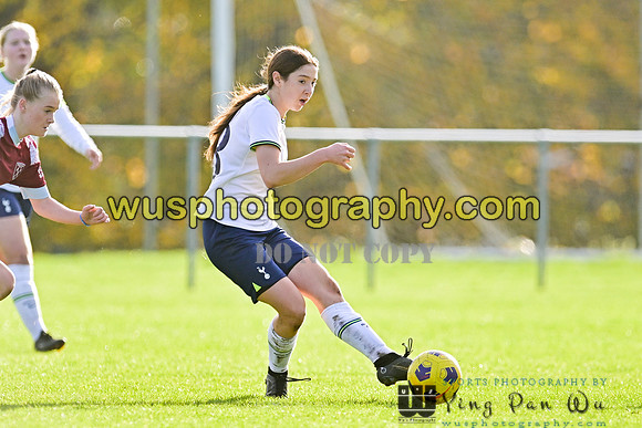 20221119-103324 Tottenham Hotspur Women FC Academy U15 v West Ham United Academy Girls U15