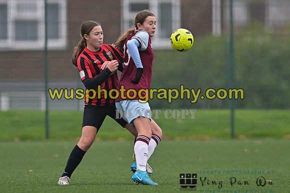 20241130-103645 West Ham United Warriors Girls U14 v Fareham Town Youth FC Girls U14