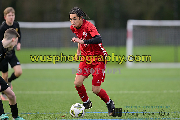 20240106-101458 Welling United Academy Boys U15 Reds v New Level Soccer Academy Boys U15