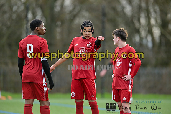 20240106-102423 Welling United Academy Boys U15 Reds v New Level Soccer Academy Boys U15
