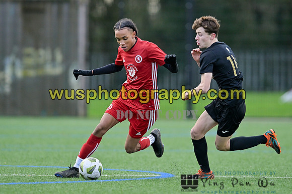 20240106-104525 Welling United Academy Boys U15 Reds v New Level Soccer Academy Boys U15