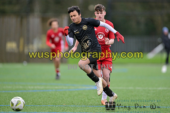 20240106-110105 Welling United Academy Boys U15 Reds v New Level Soccer Academy Boys U15