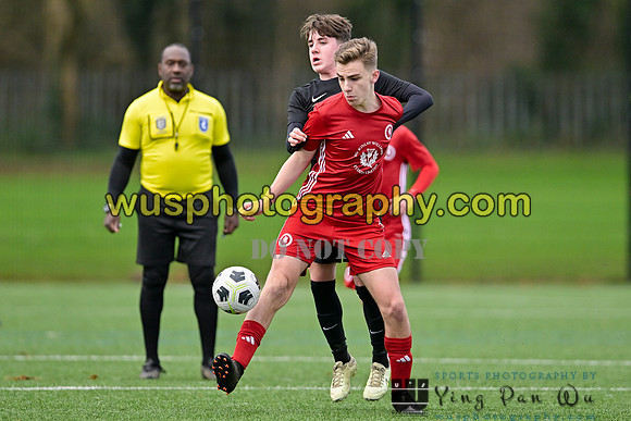 20240106-111122B Welling United Academy Boys U15 Reds v New Level Soccer Academy Boys U15