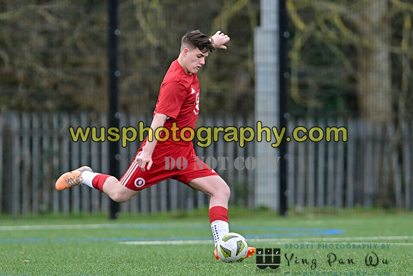 20240106-112410 Welling United Academy Boys U15 Reds v New Level Soccer Academy Boys U15