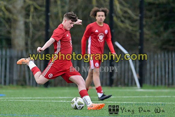 20240106-112425 Welling United Academy Boys U15 Reds v New Level Soccer Academy Boys U15