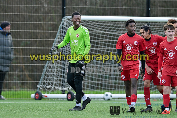 20240106-112750 Welling United Academy Boys U15 Reds v New Level Soccer Academy Boys U15