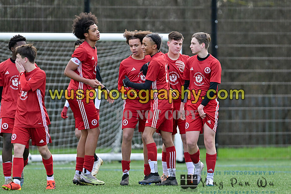 20240106-112752 Welling United Academy Boys U15 Reds v New Level Soccer Academy Boys U15