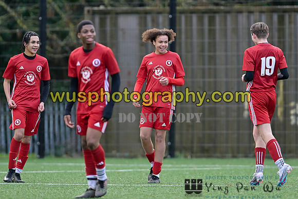 20240106-112906 Welling United Academy Boys U15 Reds v New Level Soccer Academy Boys U15