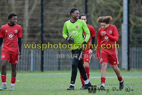 20240106-112920 Welling United Academy Boys U15 Reds v New Level Soccer Academy Boys U15