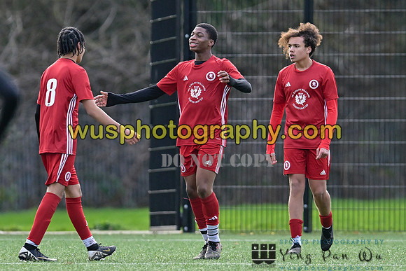 20240106-113453 Welling United Academy Boys U15 Reds v New Level Soccer Academy Boys U15