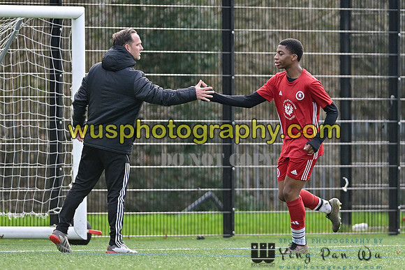 20240106-113502 Welling United Academy Boys U15 Reds v New Level Soccer Academy Boys U15