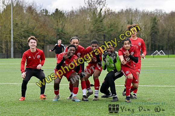 20240106-114318 Welling United Academy Boys U15 Reds v New Level Soccer Academy Boys U15