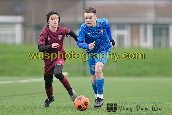 20240113-103425 West Ham United Foundation Boys U13 v Soccer Elite FA Boys U13