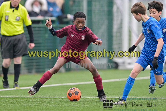 20240113-110103 West Ham United Foundation Boys U13 v Soccer Elite FA Boys U13