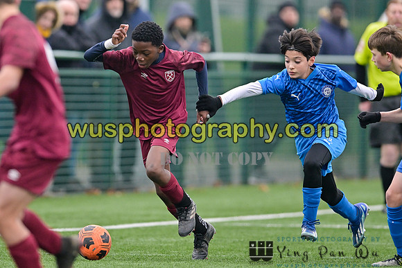20240113-110104 West Ham United Foundation Boys U13 v Soccer Elite FA Boys U13