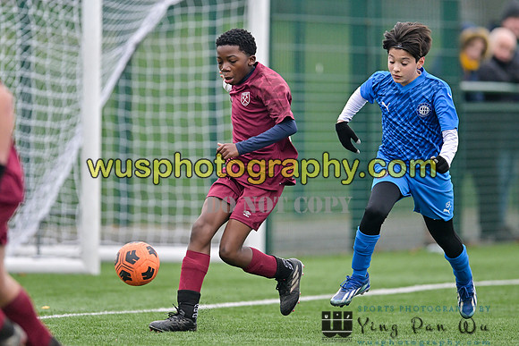 20240113-110105 West Ham United Foundation Boys U13 v Soccer Elite FA Boys U13