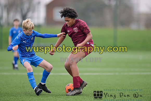 20240113-112649 West Ham United Foundation Boys U13 v Soccer Elite FA Boys U13