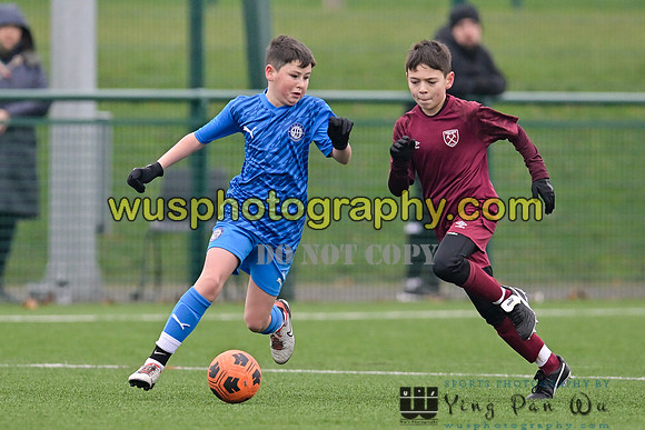 20240113-113444 West Ham United Foundation Boys U13 v Soccer Elite FA Boys U13