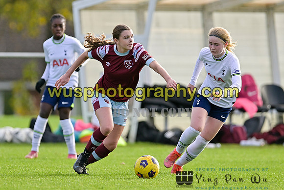 20221119-104549 Tottenham Hotspur Women FC Academy U15 v West Ham United Academy Girls U15