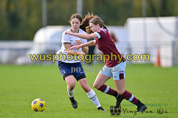 20221119-101858 Tottenham Hotspur Women FC Academy U15 v West Ham United Academy Girls U15