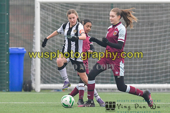 20220115-140630A West Ham United Academy Girls U14 v Notts County FC Girls U14