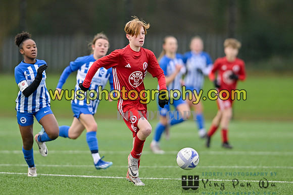 20240120-101905 Welling United Academy Boys U13 Wings v Brighton & Hove Albion Women PGA U14