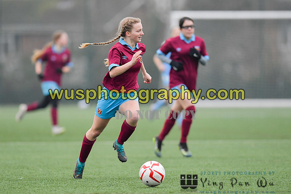 20220115-145707 West Ham United Performance Girls U16 v London City Lionesses U16