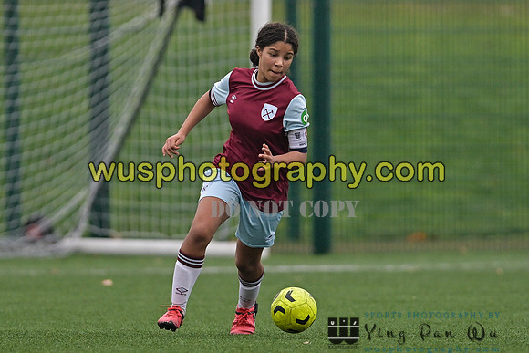 20241130-104633 West Ham United Warriors Girls U14 v Fareham Town Youth FC Girls U14