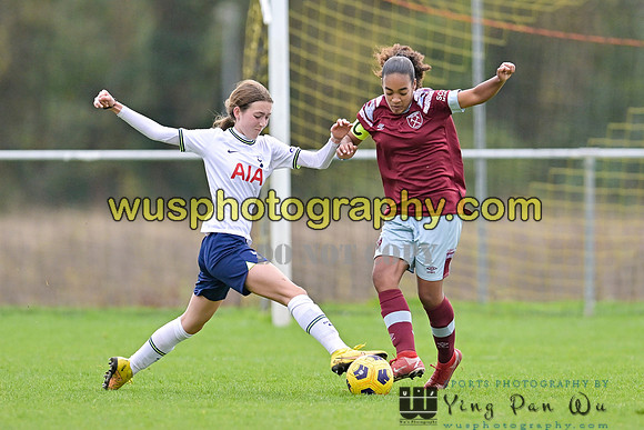 20221119-113223A Tottenham Hotspur Women FC Academy U15 v West Ham United Academy Girls U15