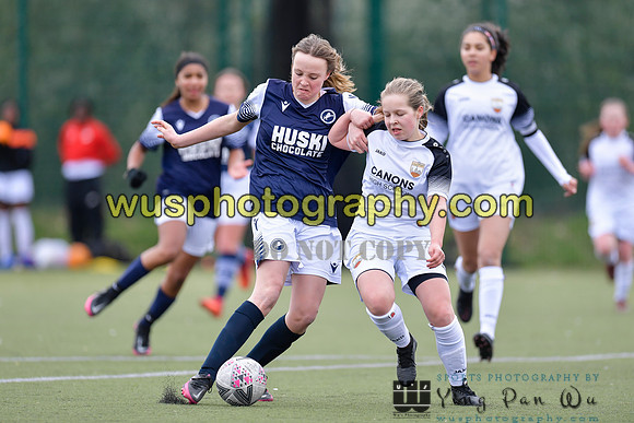 20210403-145930A London Bees Academy U14 v Millwall Lionesses Girls U14