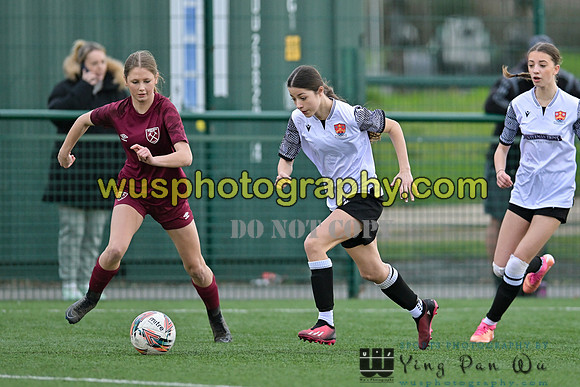 20240203-115918 West Ham United Performance Girls U16 v Cambridge City FC Girls U16