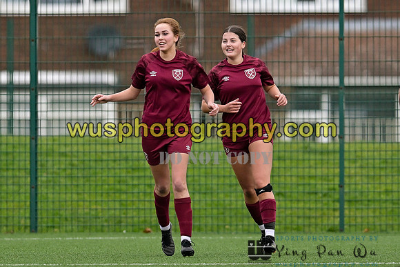 20240203-122834 West Ham United Performance Girls U16 v Cambridge City FC Girls U16