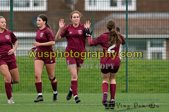 20240203-122835 West Ham United Performance Girls U16 v Cambridge City FC Girls U16