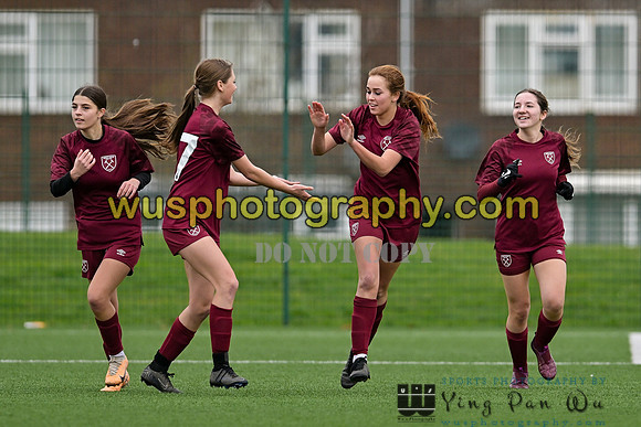 20240203-122840 West Ham United Performance Girls U16 v Cambridge City FC Girls U16