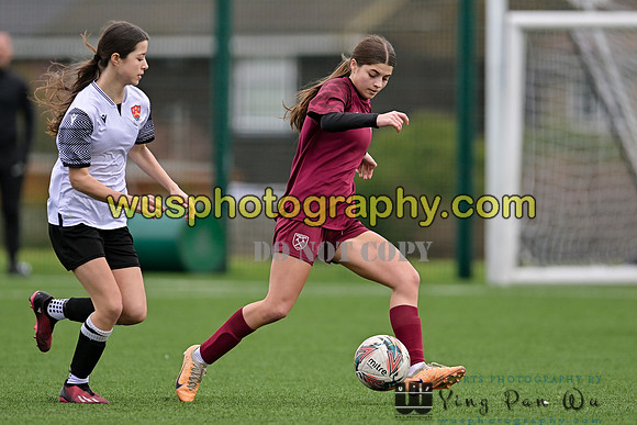 20240203-123105 West Ham United Performance Girls U16 v Cambridge City FC Girls U16