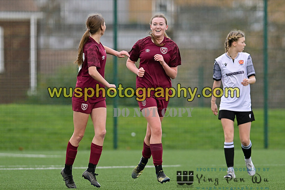 20240203-123341 West Ham United Performance Girls U16 v Cambridge City FC Girls U16