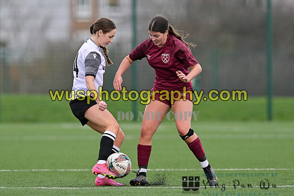 20240203-123407 West Ham United Performance Girls U16 v Cambridge City FC Girls U16