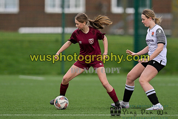 20240203-124108A West Ham United Performance Girls U16 v Cambridge City FC Girls U16